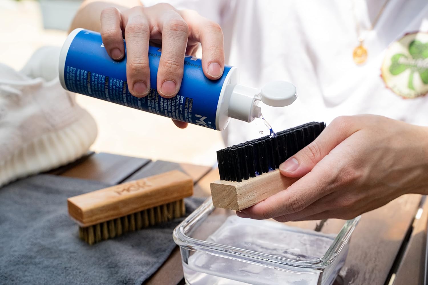Starter Shoe Cleaner Kit - Shoe Cleaner & Conditioner for All Shoes, Premium Shoe Brush