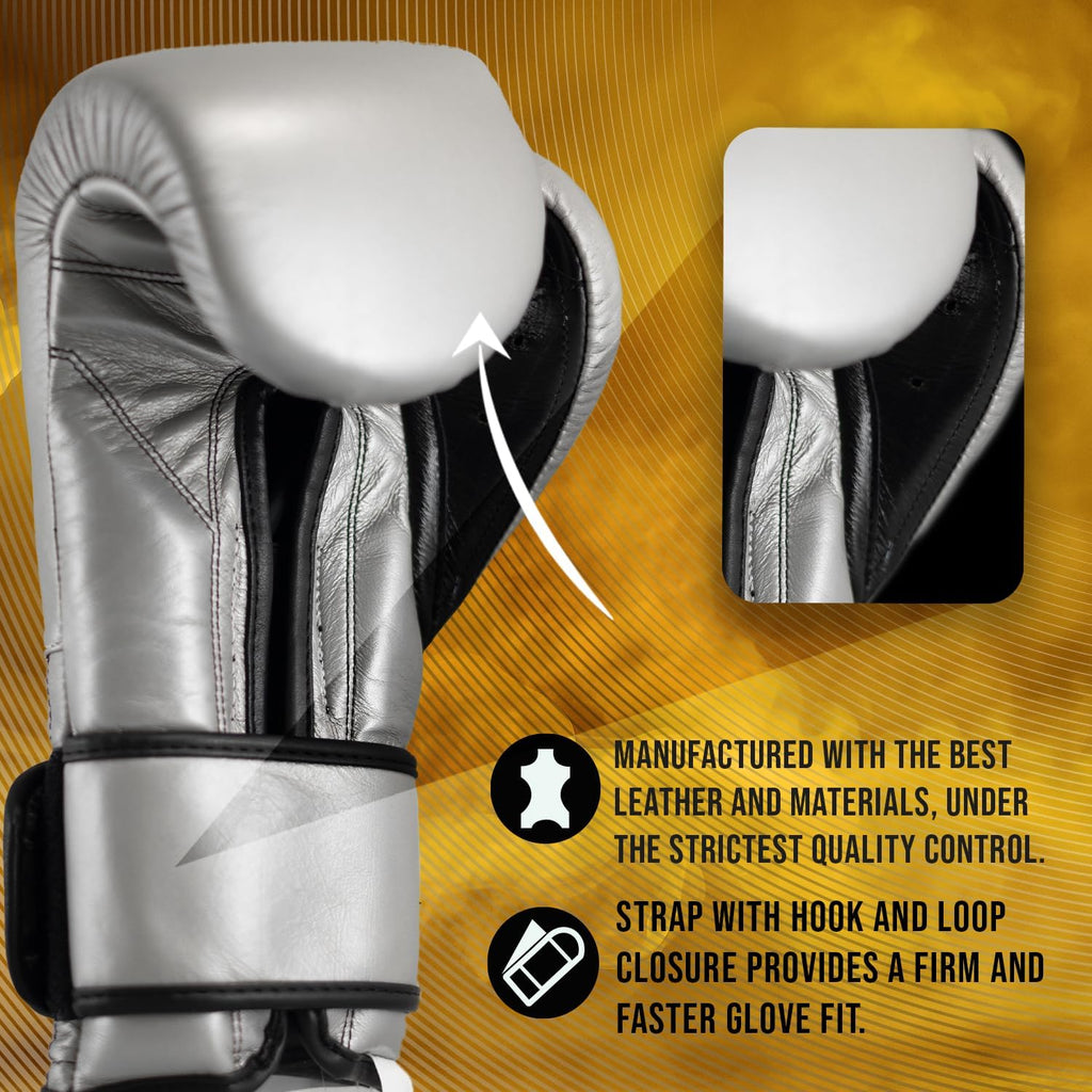 Training Boxing Gloves with Hook and Loop Closure for Sparring and Heavy Punching Bags, Men and Women, MMA