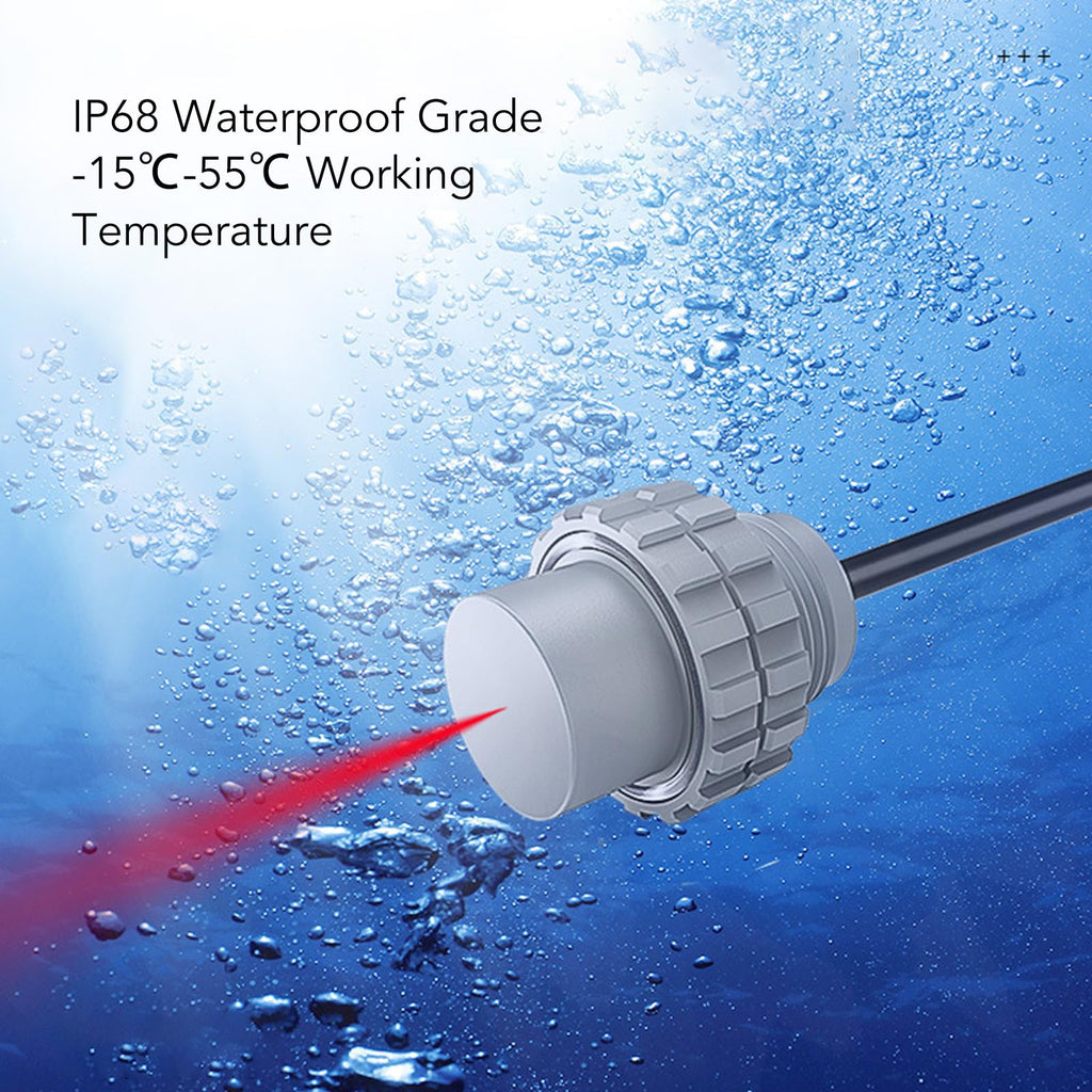 IP68 Ultrasonic Distance Sensor, 6m Range Small Blind Spot for Underwater