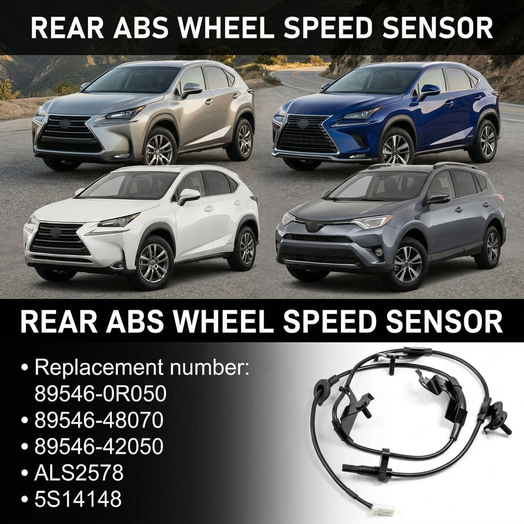 Guteauto Rear Left ABS Wheel Speed Sensor 895460R050 for NX RAV4