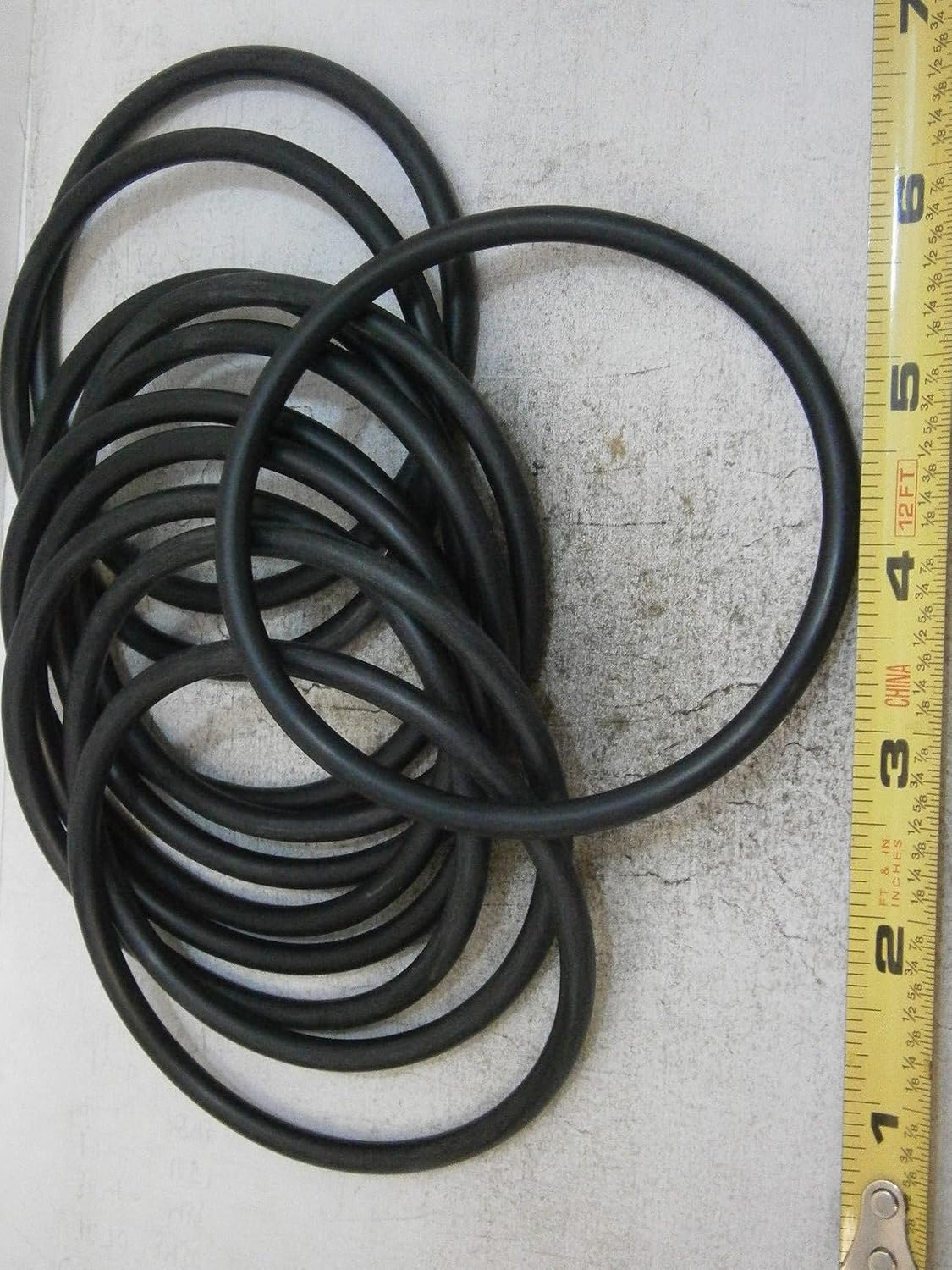 AS568-339-B46-70 O-Rings ID 3-1/4" OD 3-5/8" Rubber, 3 Pack