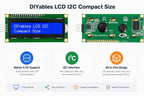 LCD1602 I2C 16x2 Blue Backlight 3.3V, Built in Potentiometer, 2 Pack