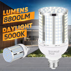 70W LED Corn Light Bulb(6 Pack),(700 Watt Equivalent) Fanless E26/E39 Medium/Large Mogul Base LED Cob Lamp 5000K
