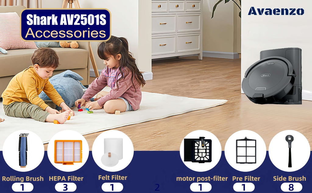 Avaenzo Replacement Parts Compatible with Shark AI Ultra Robot Vacuum Kit