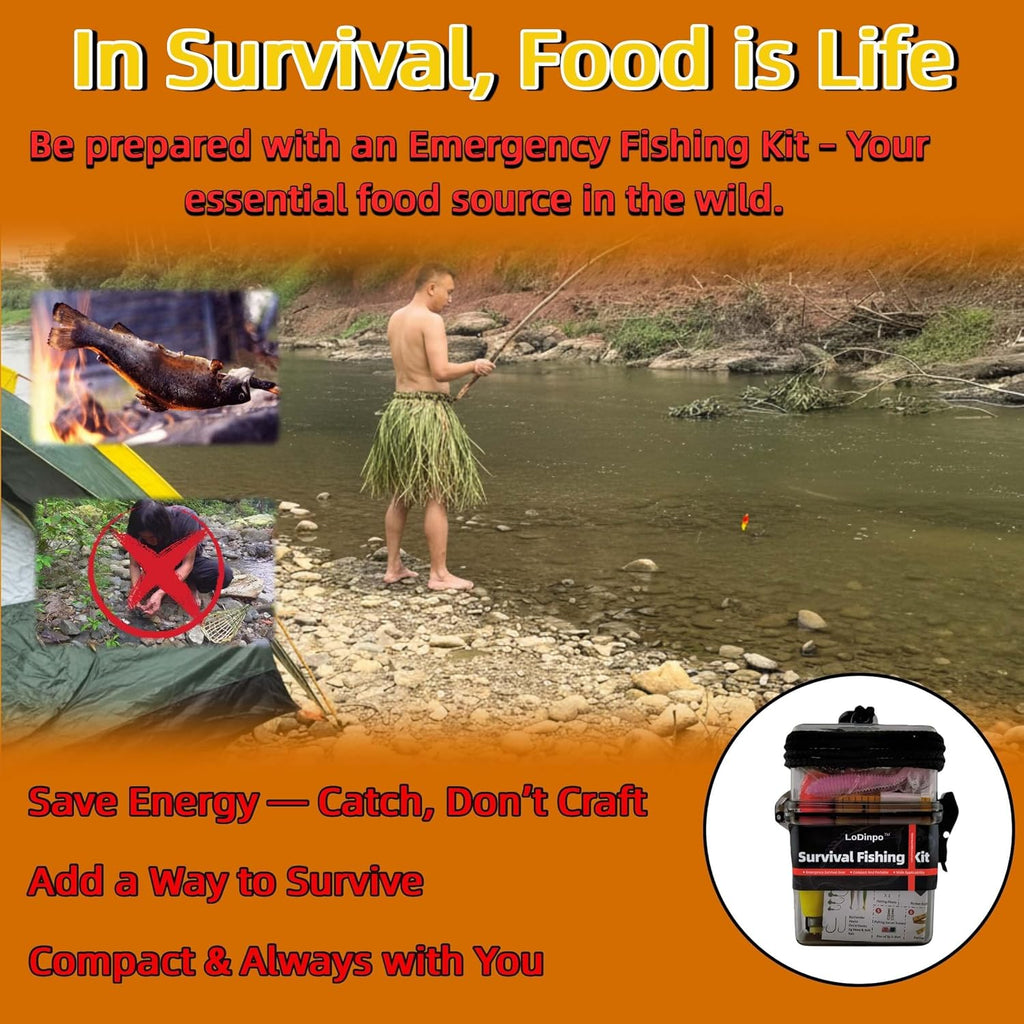 Mini Survival Fishing Kit Small Emergency Fishing Gear Box Pocket Fishing Tackle Travel Fishing Shoebox Surf