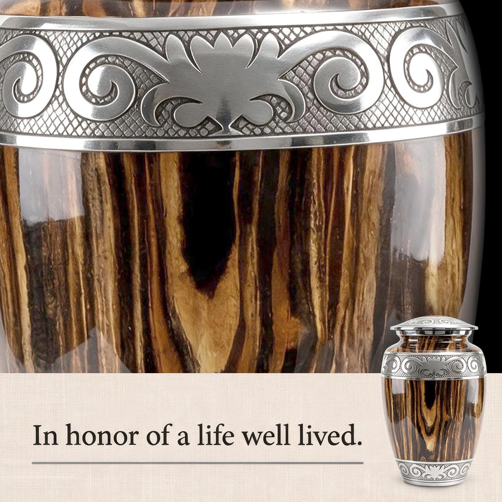 Urns for Human Ashes Adult Man – Cremation Urn for Ashes Adult Male, Large 200 Cu in Funeral Urn – Premium Memorial