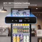 12.2 Cu.Ft Commercial Refrigerators with Double-Layer Glass Door