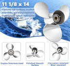 FYMP 13P 14P 12P 11P Boat Propeller for Yamaha 40-60HP 13 Spline RH