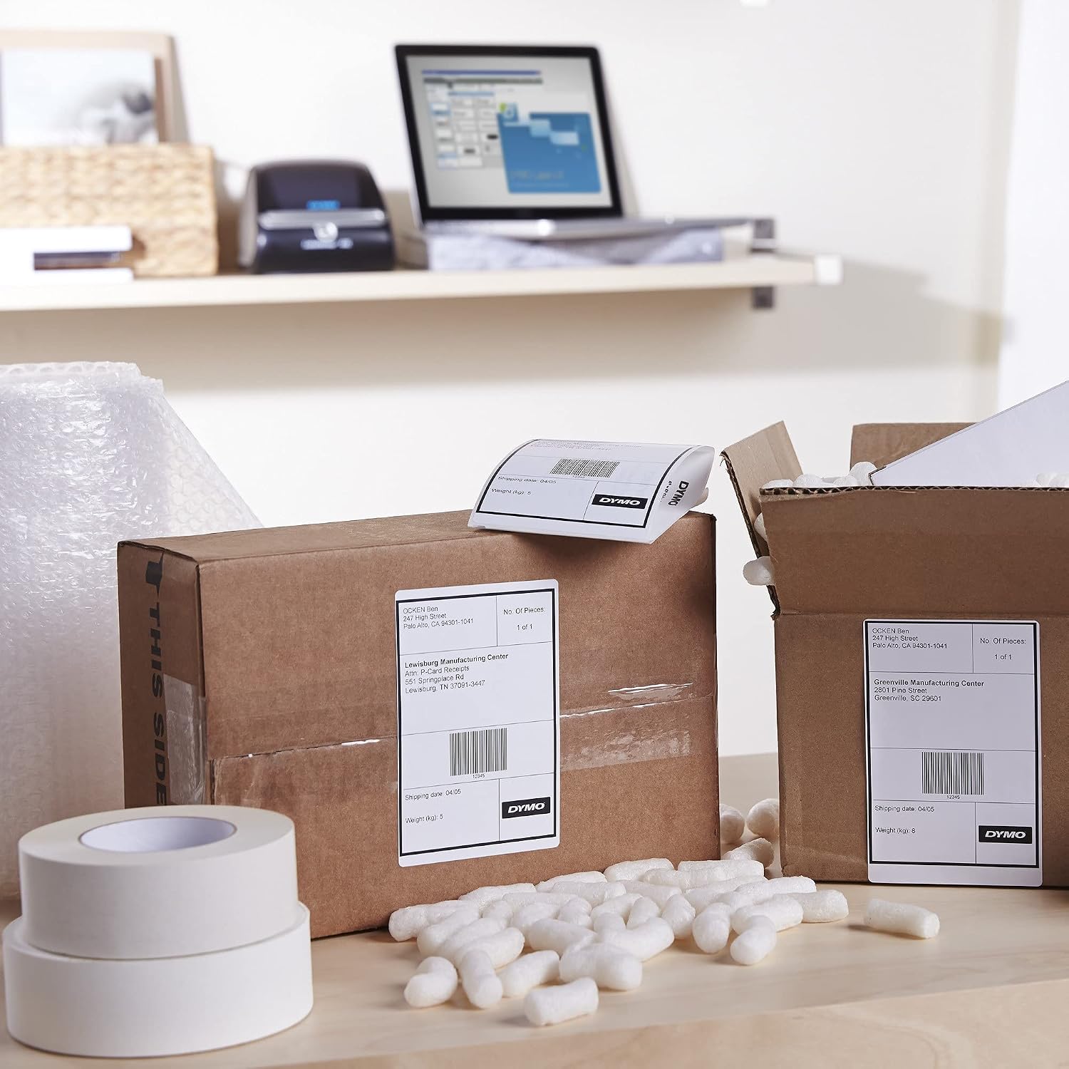 Authentic LW Extra-Large Shipping Labels, for LabelWriter 5XL and 4XL Label Printers Only, 4" x 6", White, 1 Roll of 220