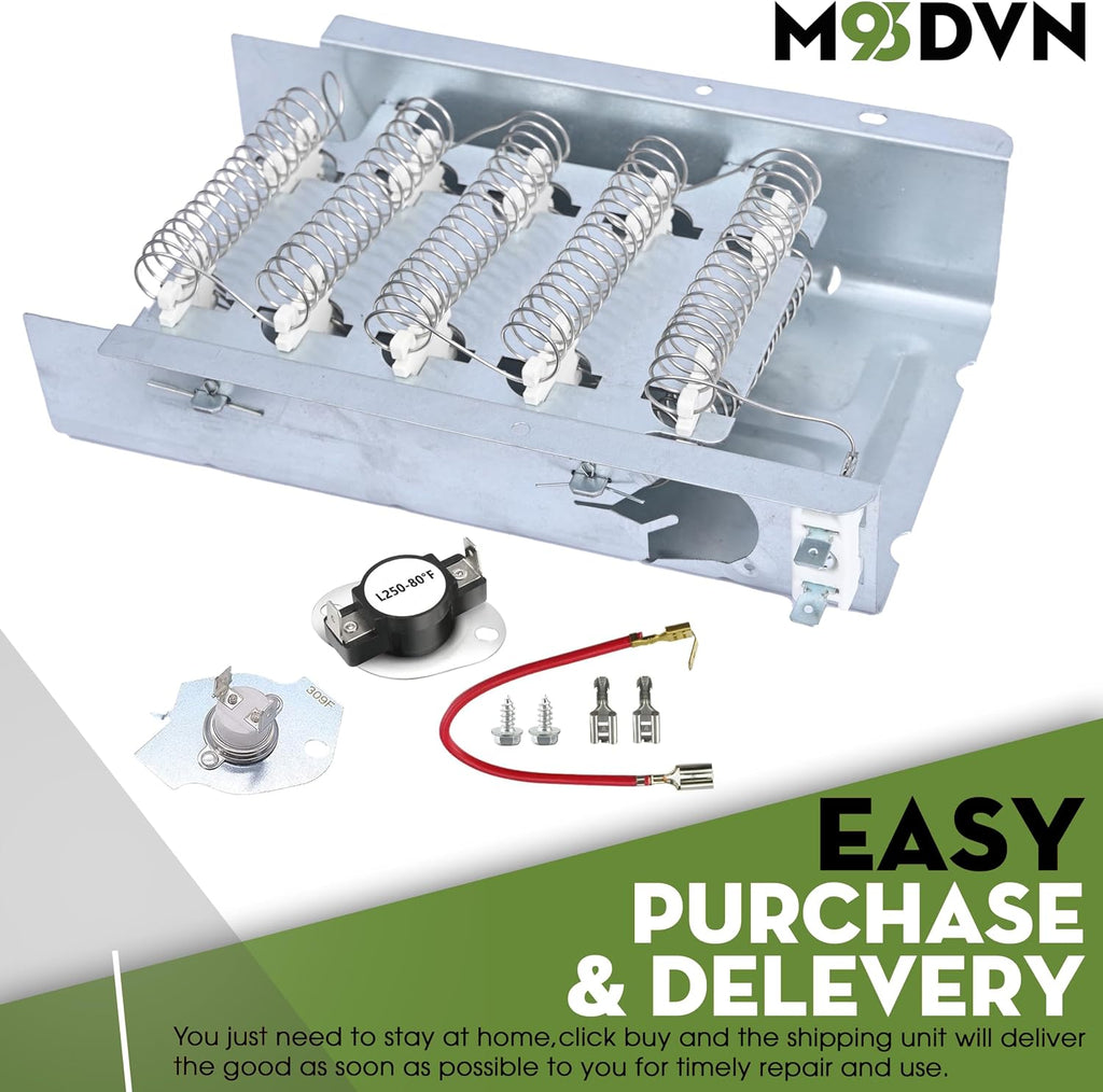 Heating Element Dryer Replacement For Whirlpool WED6400SB0 WED6400SW0 WED6400SW1 WED6400SB1 WED6400SG0 WED6400SW1 WED6400SG1 Dryer