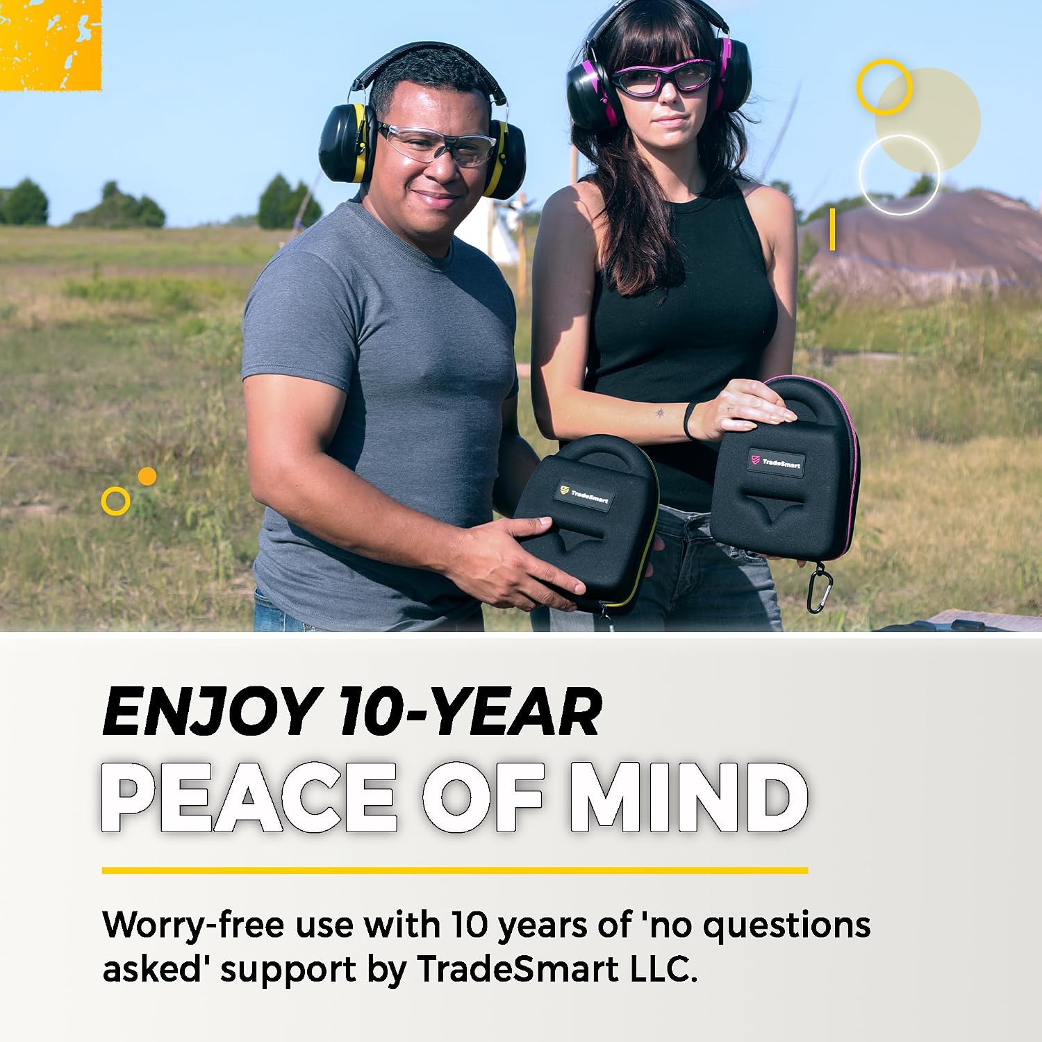 Shooting Ear & Eye Protection Kit, Combined NRR 38 | Every option stores in a hard clip-on case. You get anti-fog