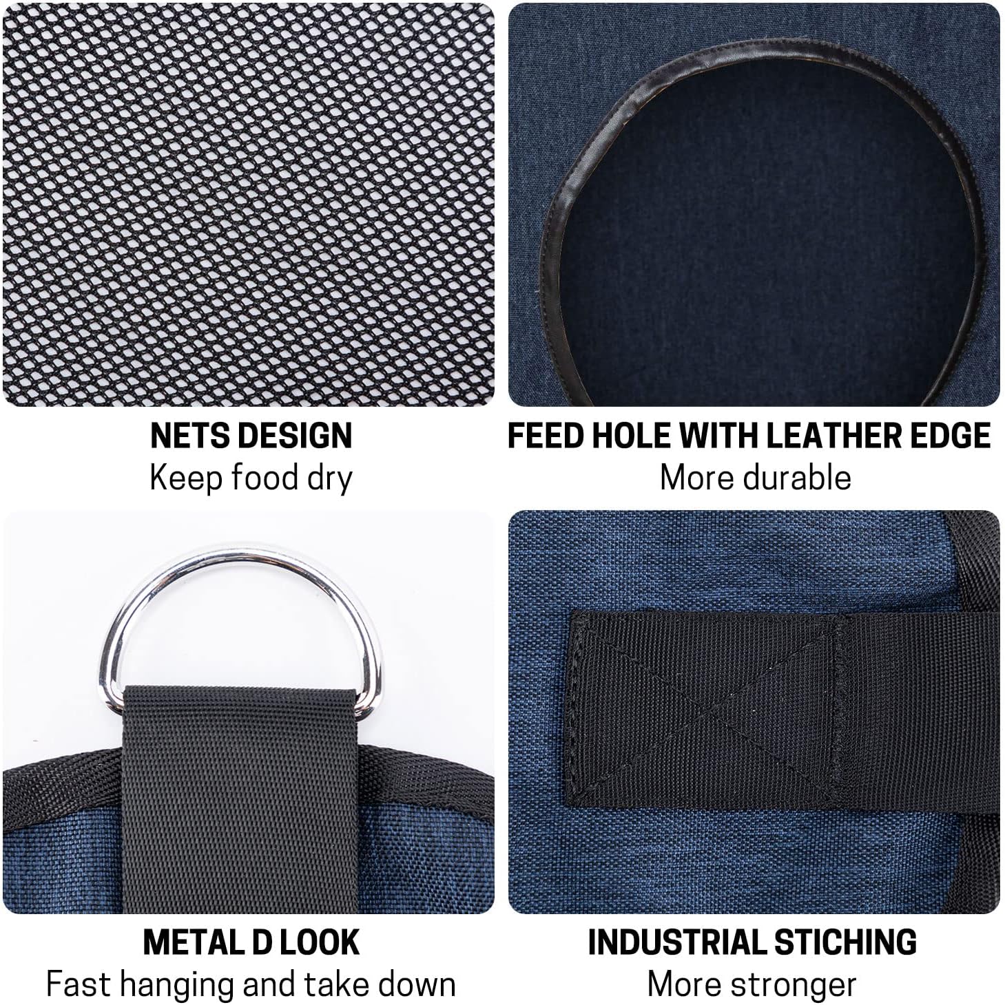 Hay Bags for Horse, Large Capacity Feeding Bag, Hay Nets