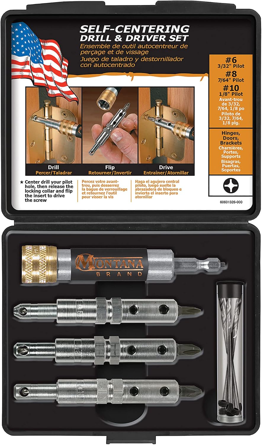 Montana Brands MB-63122 16 Piece Self-Centering Drill & Driver Set
