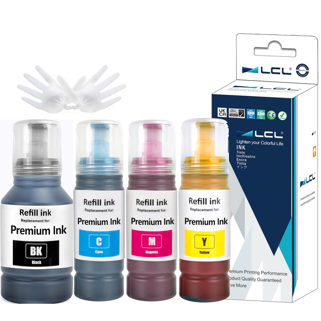 Compatible Ink Refill Bottles Replacement for 542 T542 Ink High Capacity Compatible with Ecotank ET-5150 ET-5170