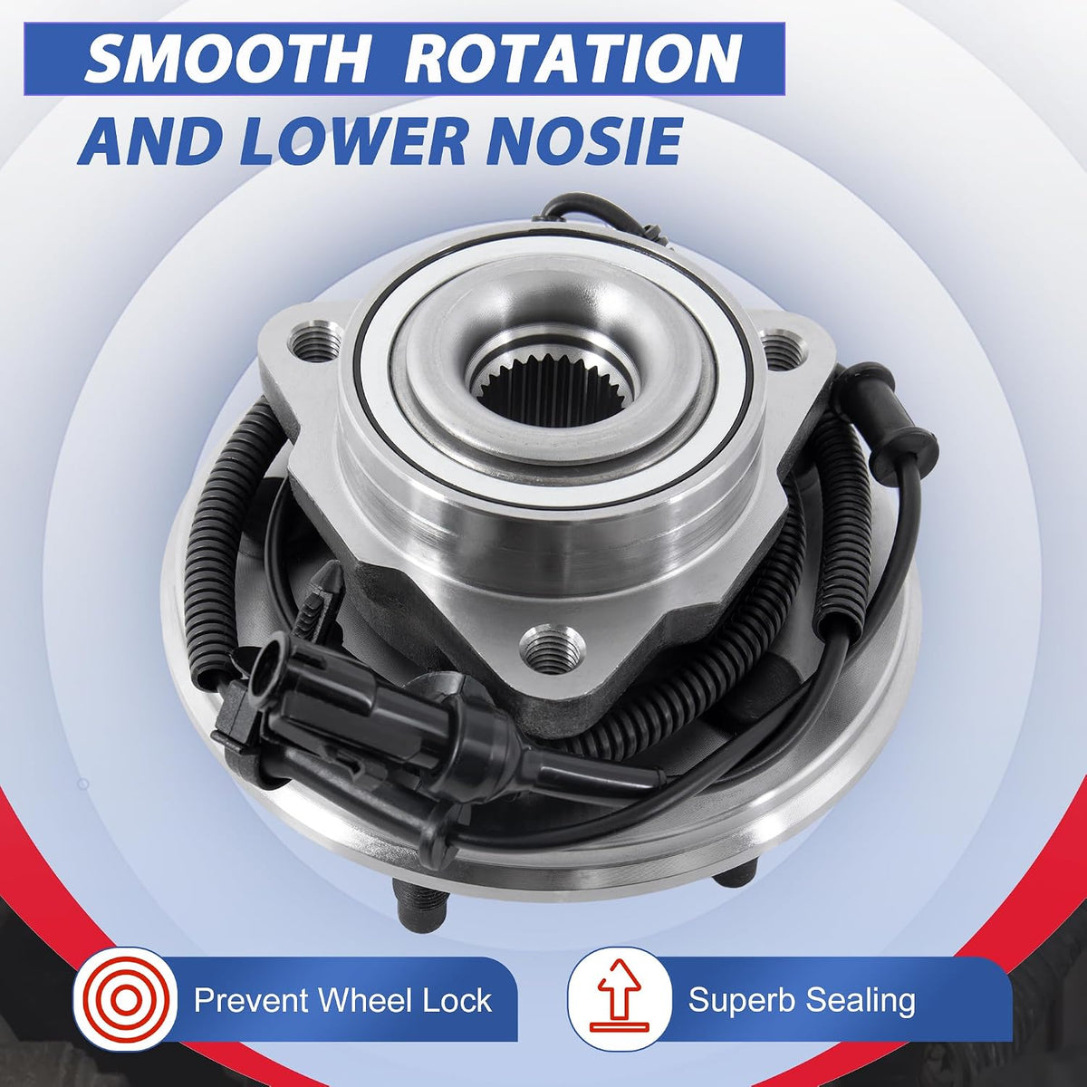 515050 Front Wheel Bearing Hub Assembly Compatible with 2002-2005 Explorer
