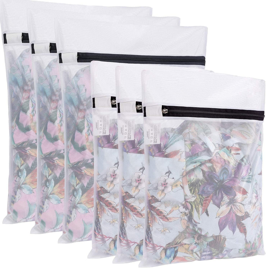 Laundry Bags Mesh Wash Bag for Intimates Lingerie and Delicates,6Pcs(3L,3M)