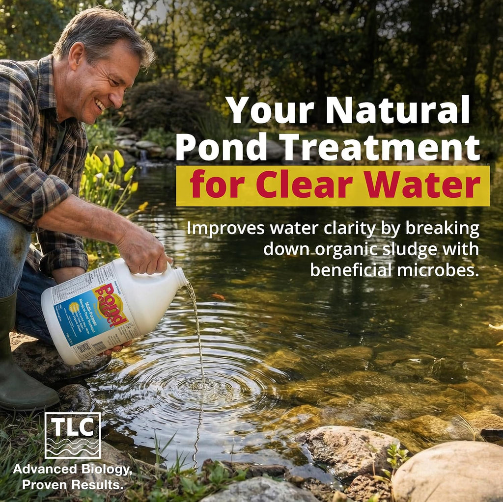 PondPerfect Pond Bacteria - Natural Treatment for Ponds - Safe for Fish
