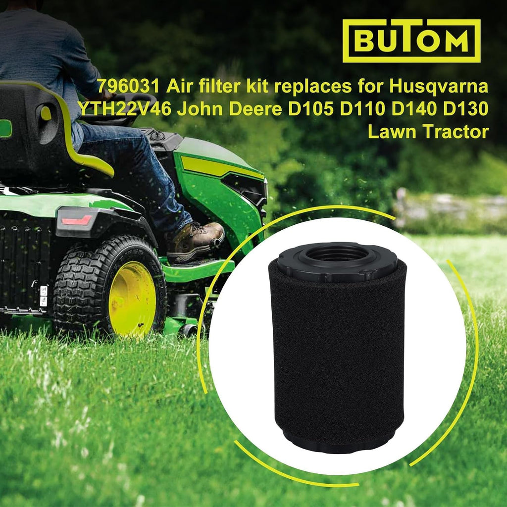 796031 594201 591334 Air Filter for Husqvarna YTH22V46 YTH18542