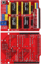 ACEIRMC 3D Printer CNC Shield V3 Engraver Expansion Board with 4X A4988 Driver Module and 4 x Radiator (Kits)
