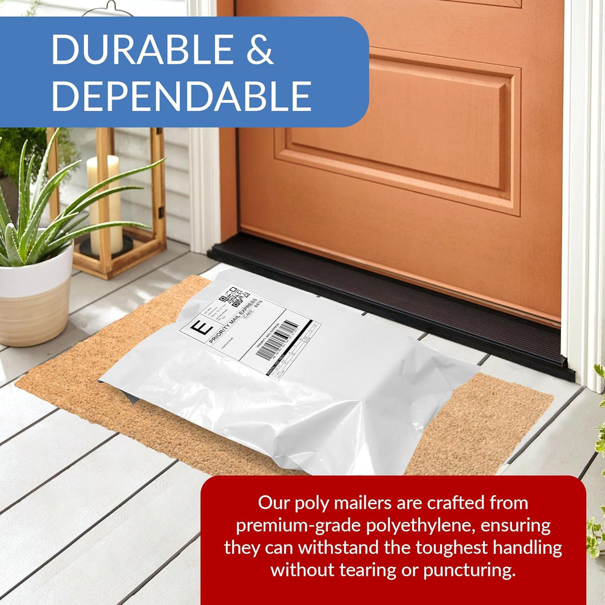 Poly Mailers White 10x13" | 500 Count | White
