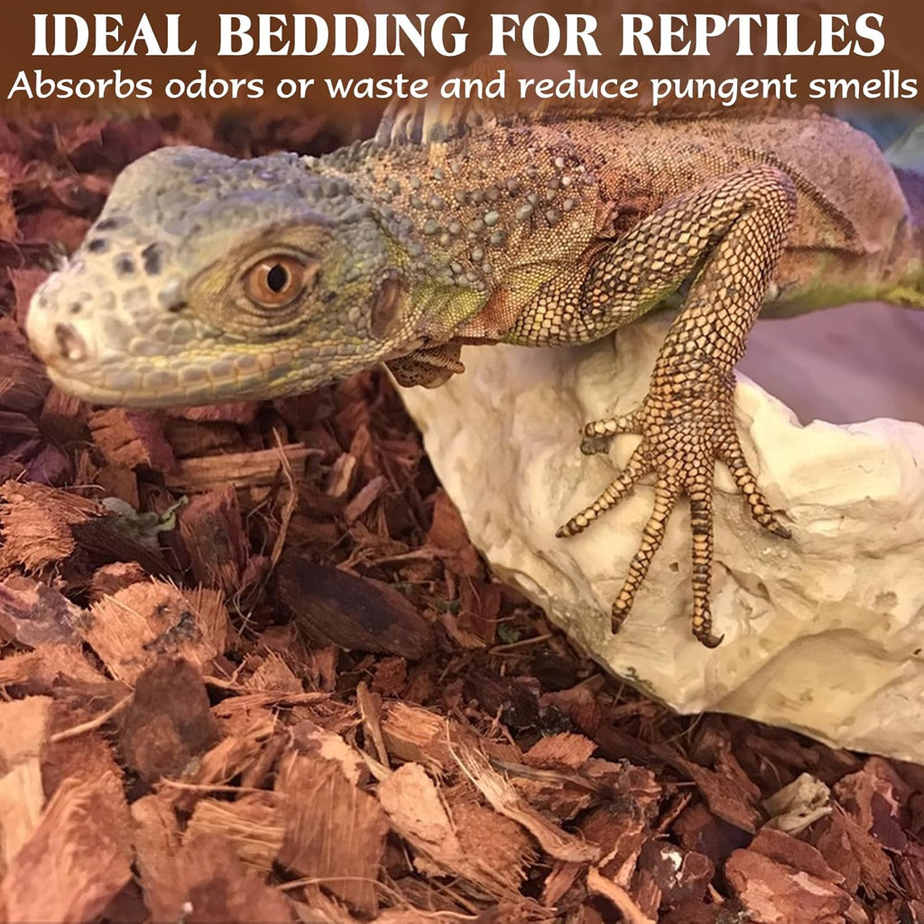 10LBS Coconut Husk Chip Substrate for Reptiles, 72QT Coco Husk Chips | Organic Coco Coir Chips for Snake Habitat