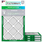 8x16x1 Air Filter MERV 8 Dust & Allergy Defense (4-Pack)