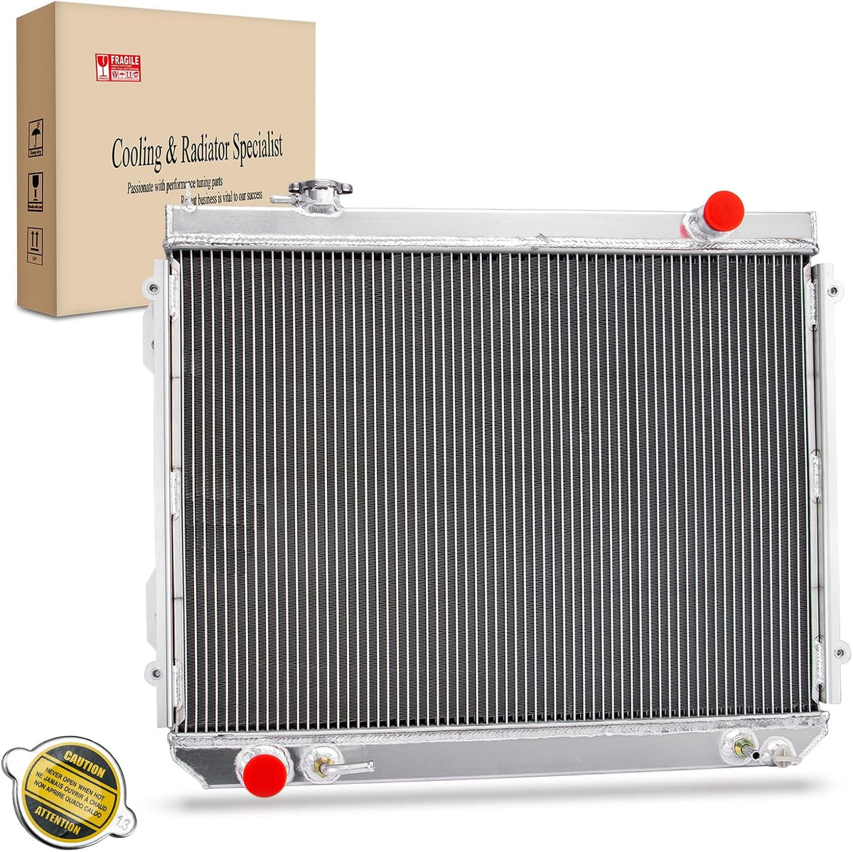 Aluminum Radiator Compatible with 1995-2004 Toyota Tacoma SR5 Pre Runner S-Runner DLX Limited 1996 1997 1998 1999 2000 2001 2002 2003 2.4L 2.7L 3.4L L4 V6