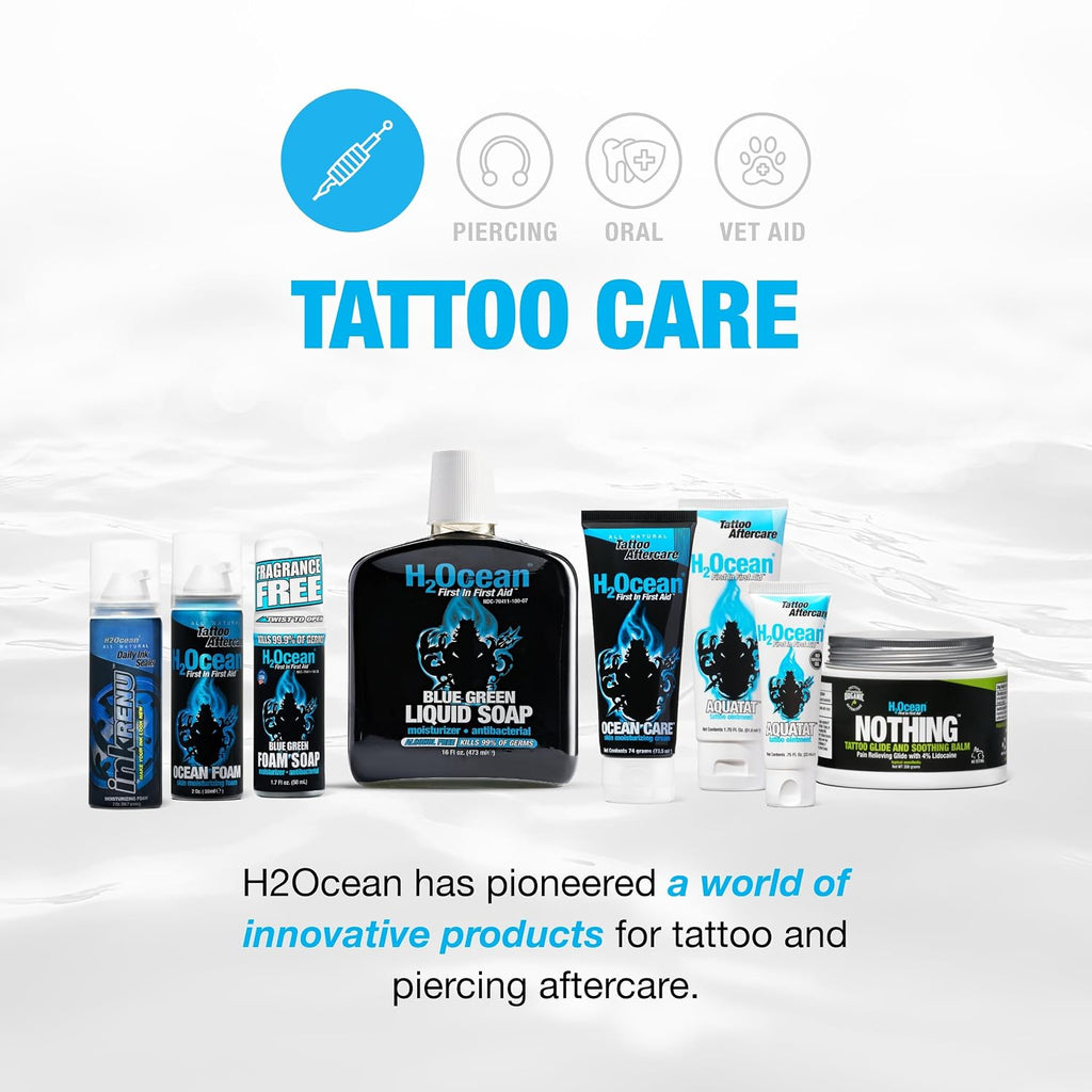 Aquatat Tattoo Healing Ointment - Tattoo Aftercare Cream for Tattoo Supplies - Fragrance- & Dye-Free Tattoo Care
