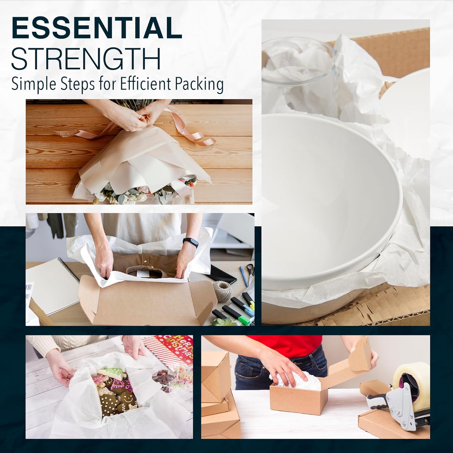 White Bulk Packing Paper Sheets for Moving | 640 sheets | 27" x 17" | 20 lb | Twin Pack | | Newsprint Wrapping Paper