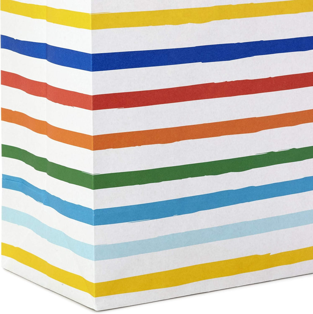 Gift Bag Assortment, 6-Pack, 3 Sizes (Rainbow Designs)