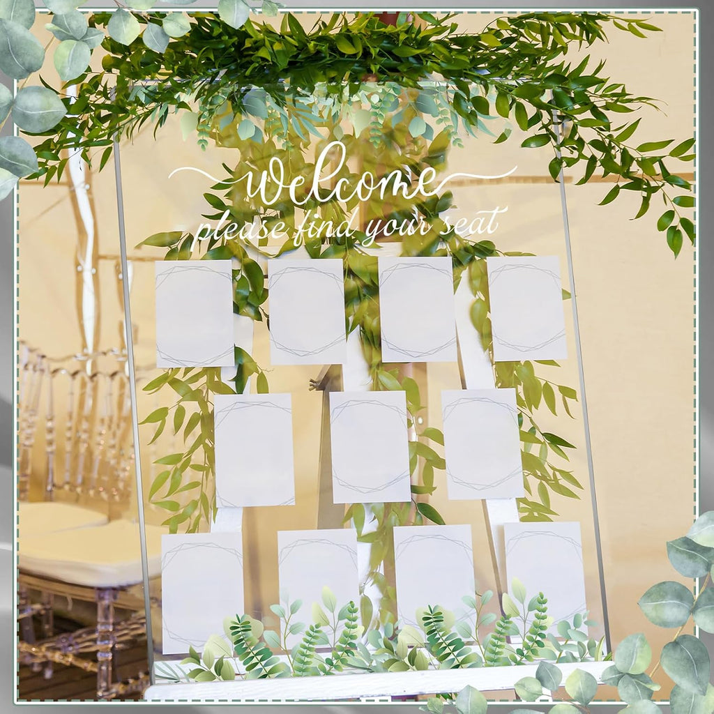 Wedding Seating Chart Board Display 24x18 Welcome Please Find Your Seat Acrylic Table Seating Chart Board for Wedding