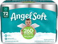 Angel Soft White 2-Ply Septic Safe Toilet Paper Tissue, 36 Double Rolls, 72 Regular Rolls, 260 Plus Sheets Per Double