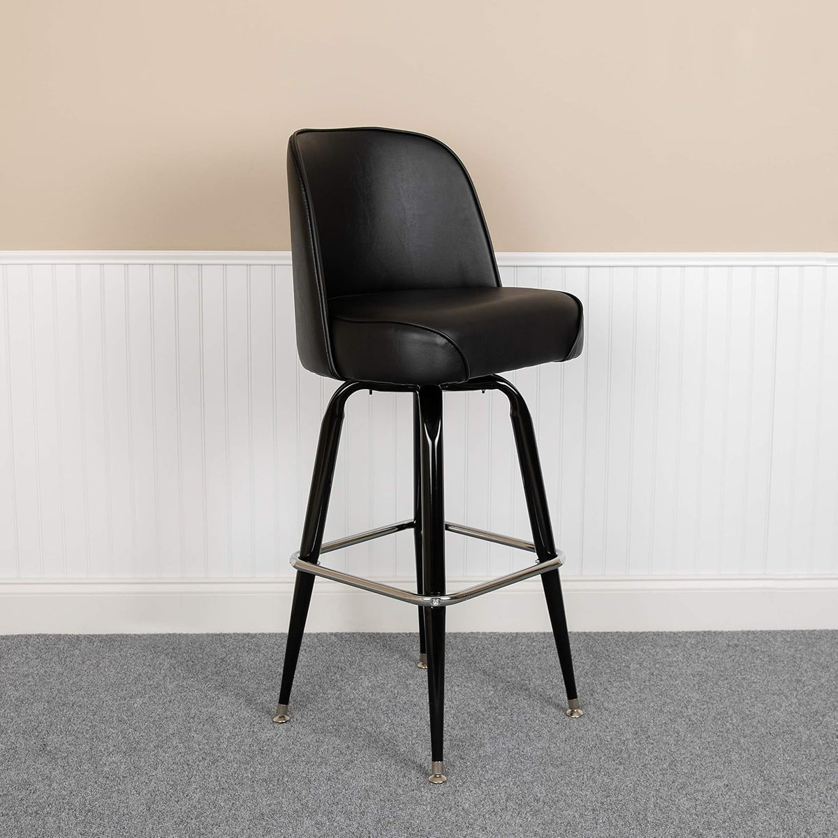 James Metal Barstool with Swivel Bucket Seat