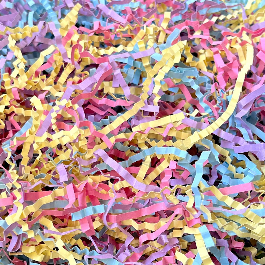 1 LB Colorful Crinkle Cut Paper Shred Filler Packaging for Gift Wrap, Boxes Basket Filler,Wedding Birthday Christmas