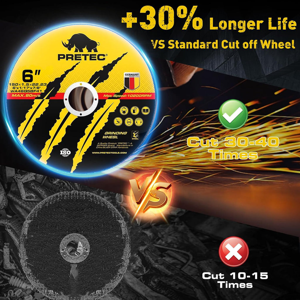 27 Pack Cut Off Wheels 6 Inch, Metal Cutting Wheel for Angle Grinder