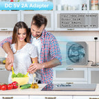 10 inch Fan, Small Box Fan with DC Adaptor, 3 Speeds Small Window Fan