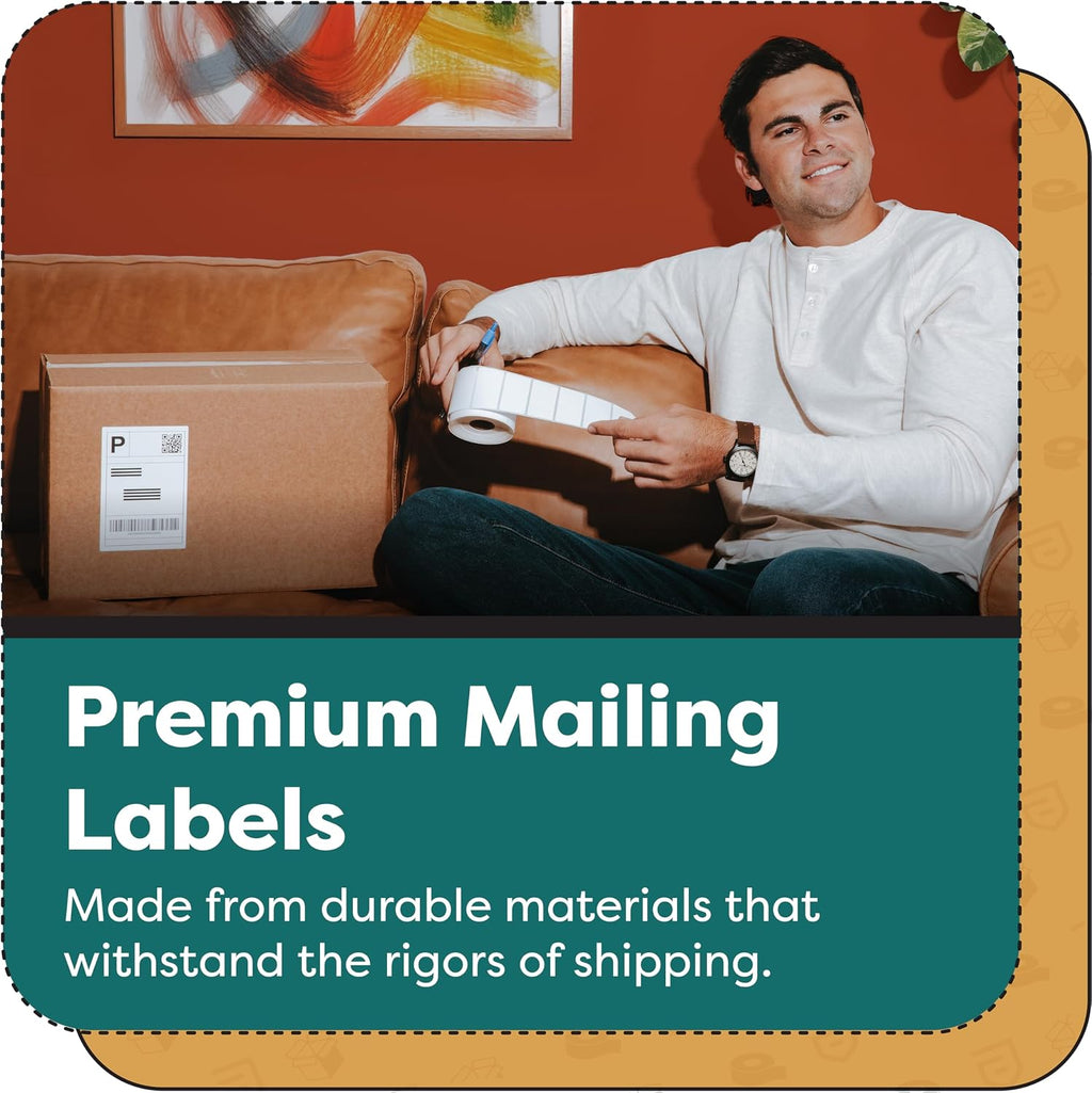 4" X 8" Direct Thermal Labels (2000 Count, 10 Rolls) - Large | Shipping and Barcode Labels, Thermal Sticker Roll for