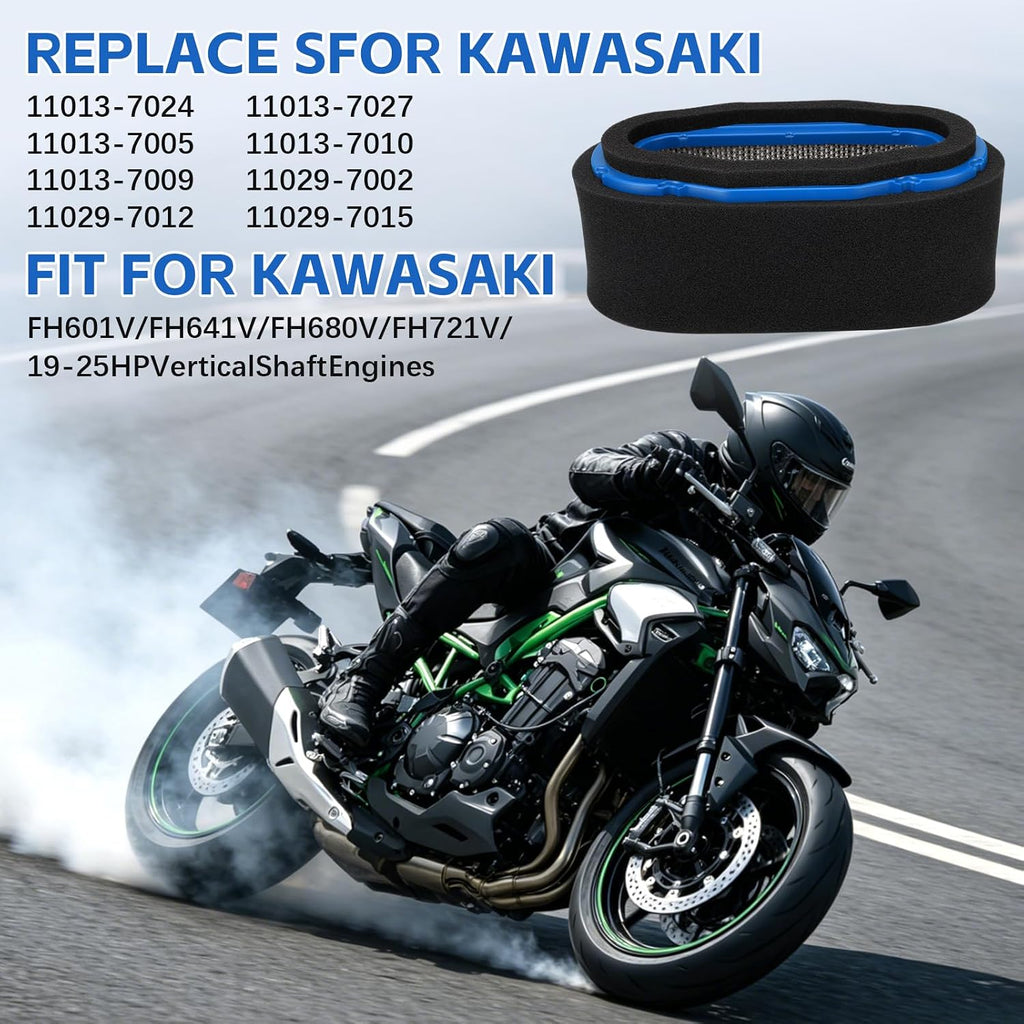 11013-7027 11013-7024 Air filter & Pre filter for Kawasaki FH601V FH680V FH641V FH721V FH680V 19-25HP vertical shaft engines #11013-7005 11013-7010