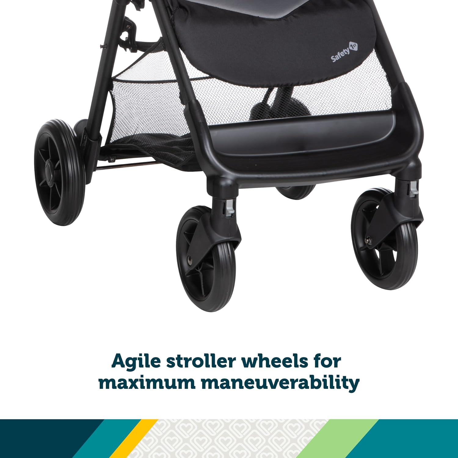 Smooth Ride Travel System Stroller and OnBoard FLX Infant Car Seat, Newborn to Toddler Baby Combo, Easy-Install