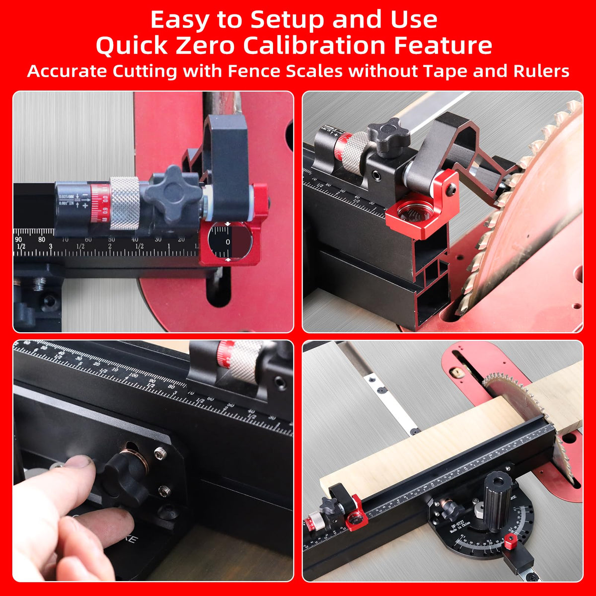 GOINGMAKE Table Saw Miter Gauge for Table Saw with Micro Adjust Flip Stop
