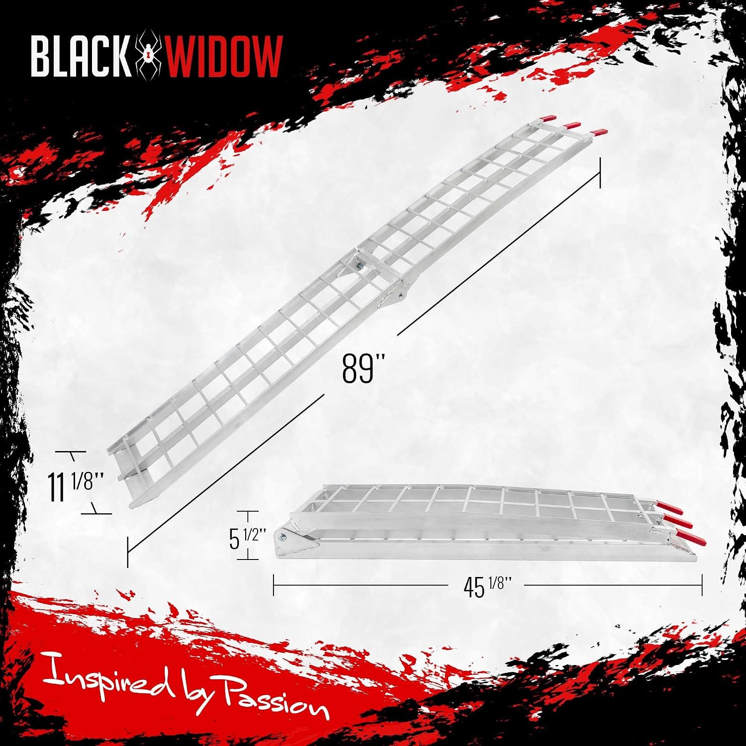 7' 5" Motorcycle Dirt Bike Loading Ramp 750 lb Cap
