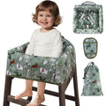 Baby High Chair Cover Restaurant with Strap Pads & 3-Point Harness, Machine Washable, Waterproof Portable Highchair