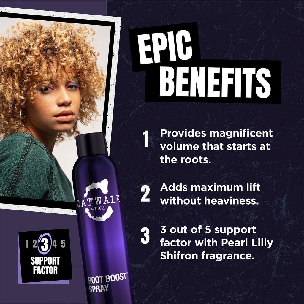 Catwalk Root Boost Spray by TIGI 2-Pack – Volumizing Mousse Hair Spray for Fine Hair, Scented, 8.5 Oz Ea