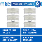 Vacuum Replacement Filter 6-Pack Compatible with Miele SF-HA 50 Canister