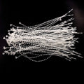 Snap Lock Pin 1000PCS 5Inch Clear Plastic Adjustable Beaded Tie Lock Pin Security Loop Snap Tag Fasteners