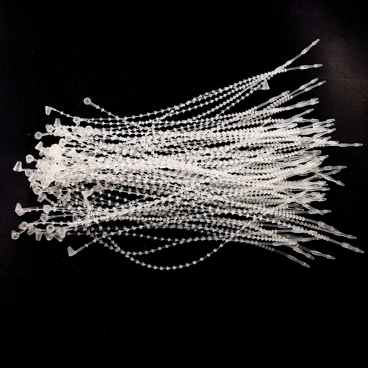 Snap Lock Pin 1000PCS 5Inch Clear Plastic Adjustable Beaded Tie Lock Pin Security Loop Snap Tag Fasteners