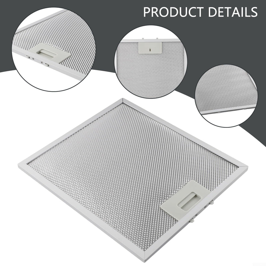 2Pcs Range Hood Filter, Range Hood Grease Filter Mesh Replacement Metal Mesh Extractor Vent Filter, 305 X 267 X 9mm