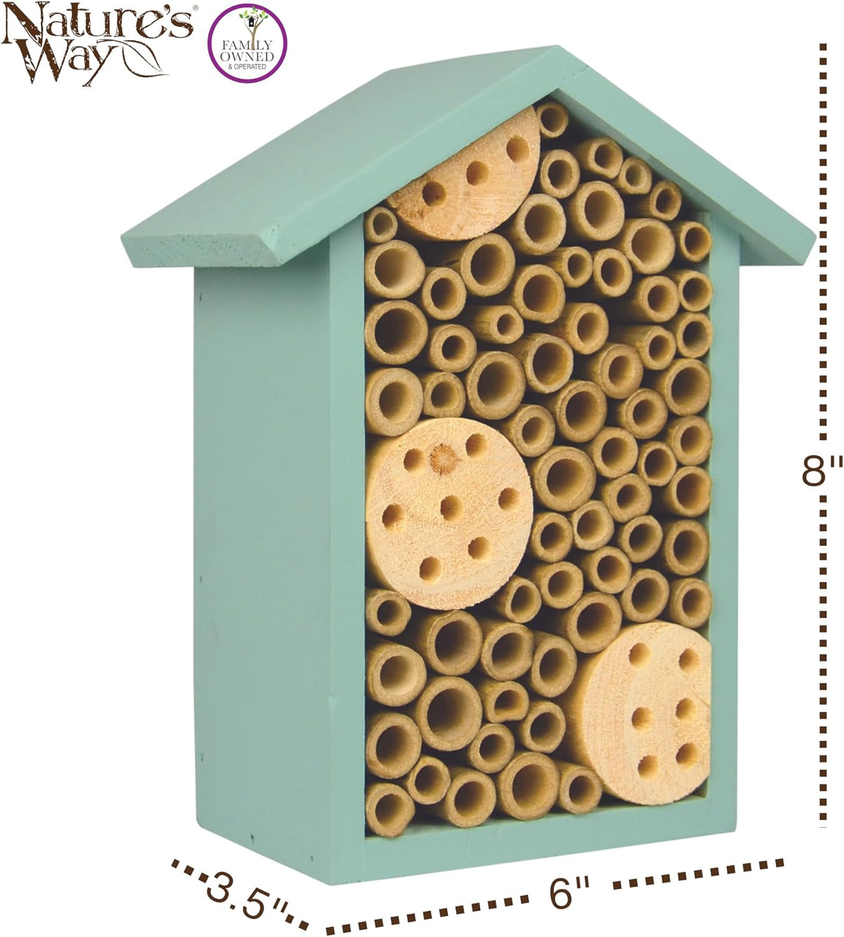 Bird Products PWH1-C Teal Bee House