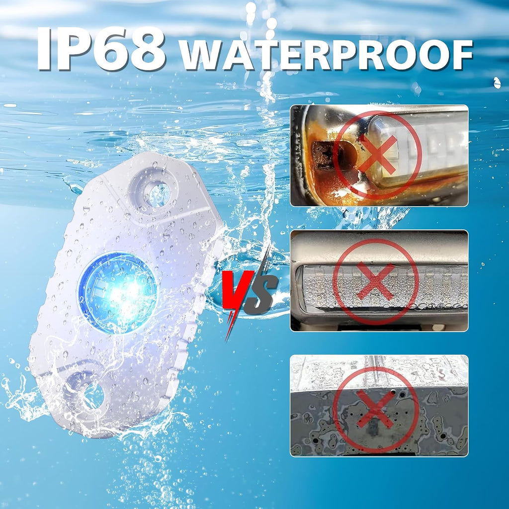 Boat Interior Lights Blue LED Underwater 9-36V for Marine Deck
