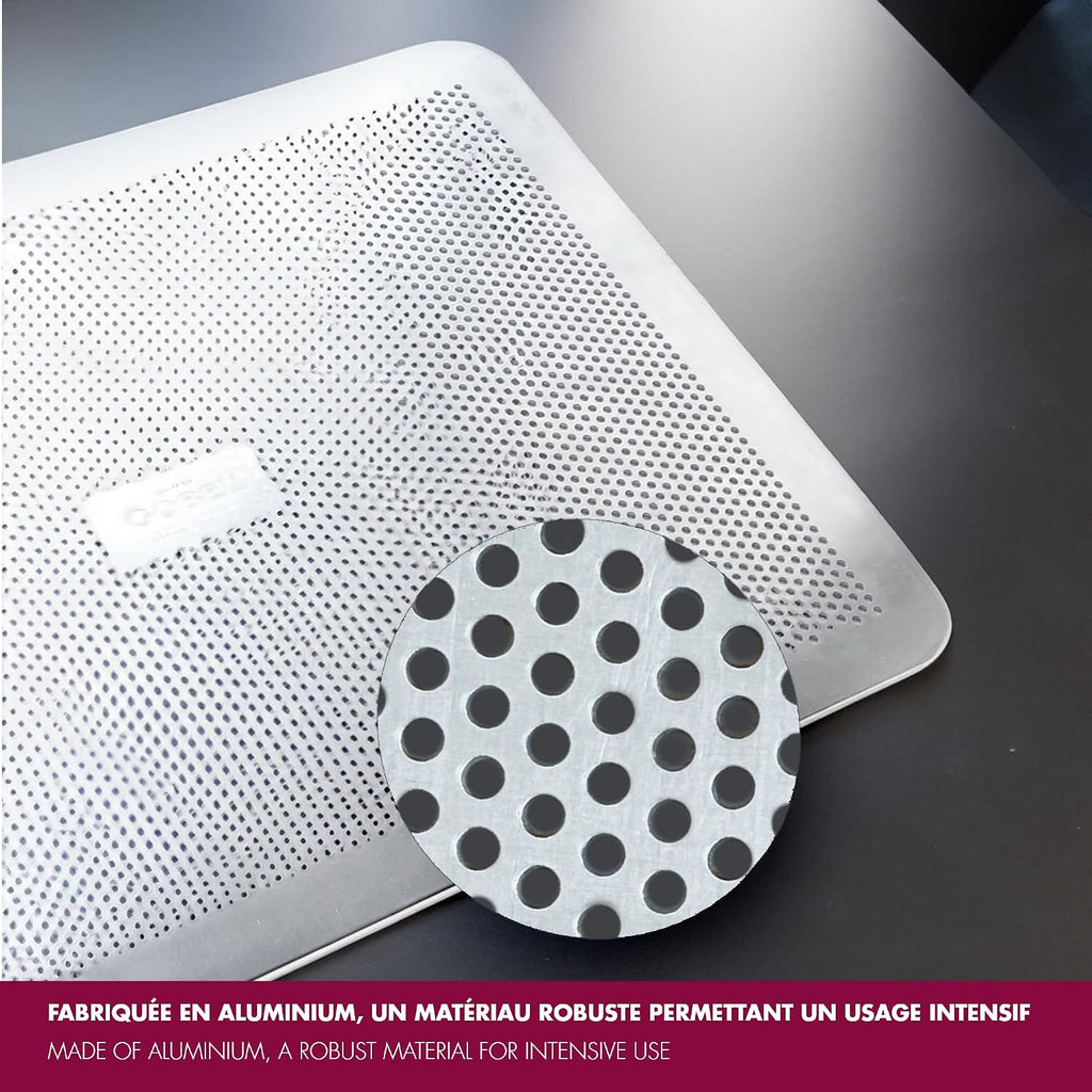Aluminum Flat Perforated Baking Sheet - 15 3/4" x 11 13/16" - Durable and Versatile